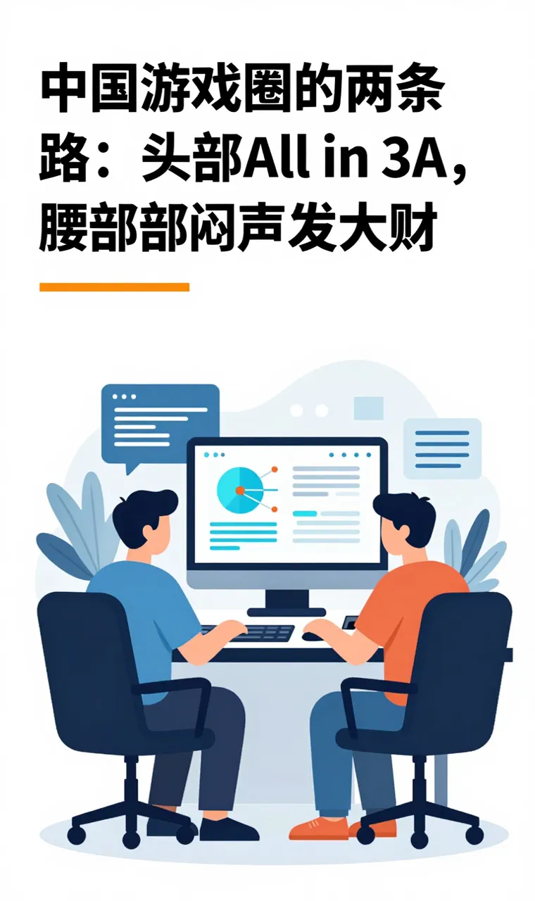 中国游戏圈的两条路：头部All in 3A，腰部闷声发大财