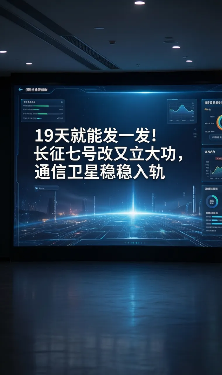 19天就能发一发！长征七号改又立大功，通信卫星稳稳入轨