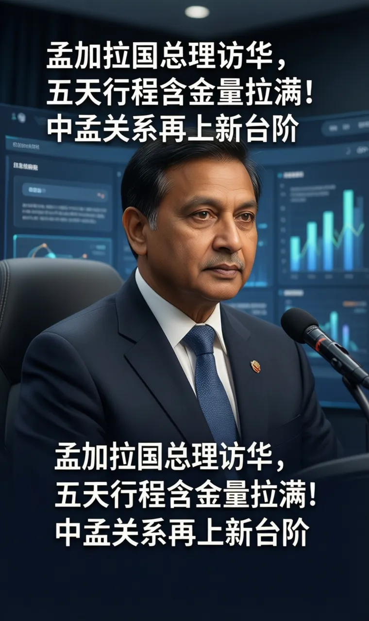 孟加拉国总理访华，五天行程含金量拉满！中孟关系再上新台阶