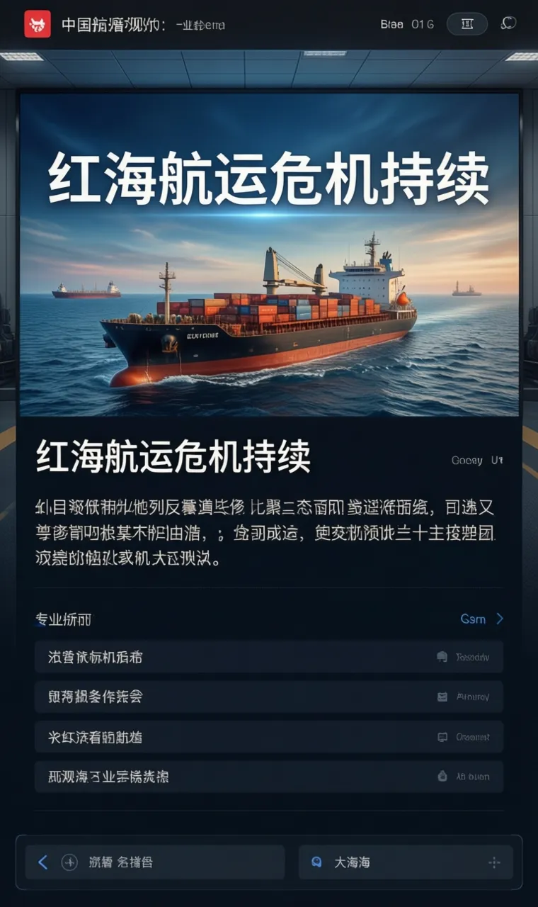 红海航运危机持续