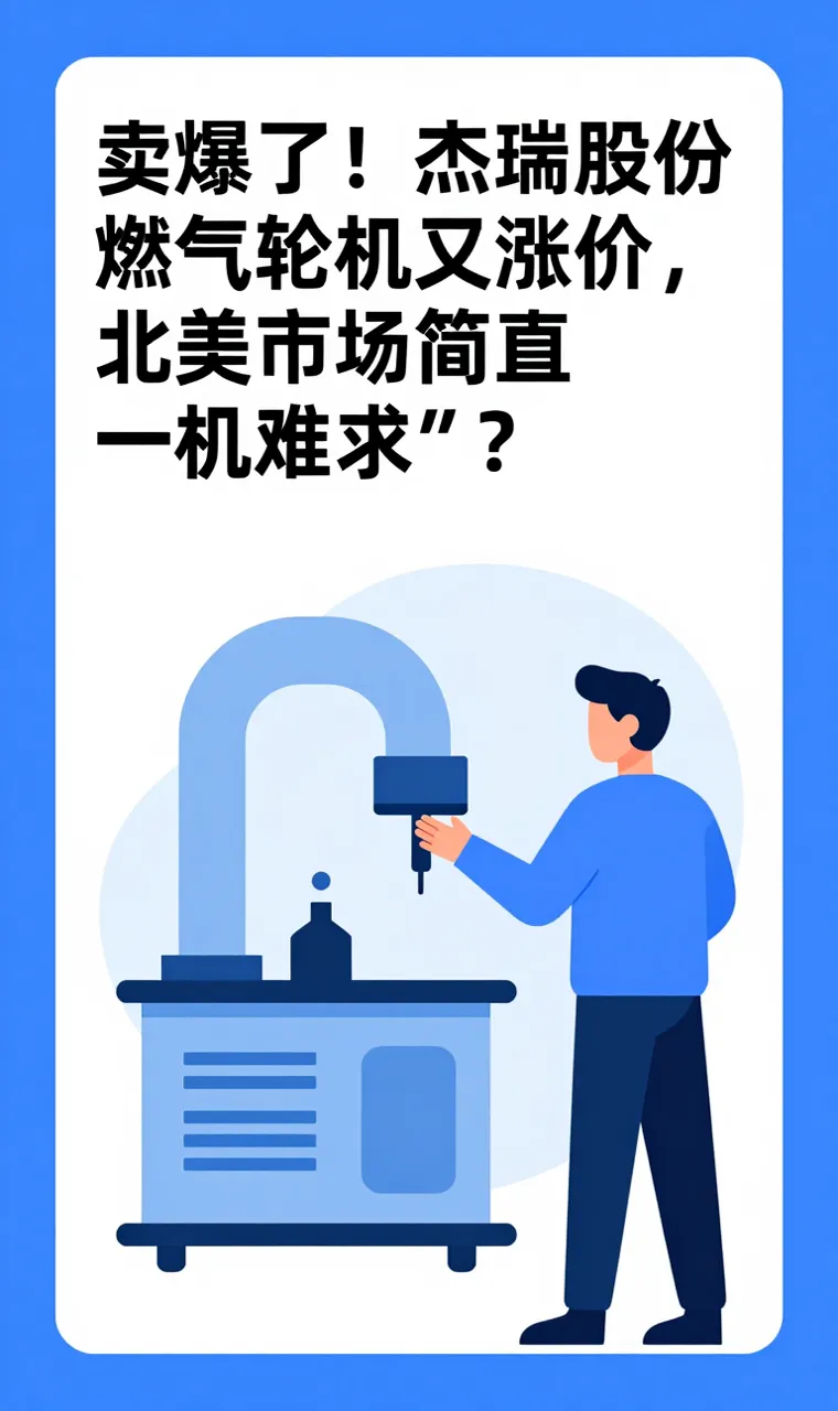 卖爆了！杰瑞股份燃气轮机又涨价，北美市场简直