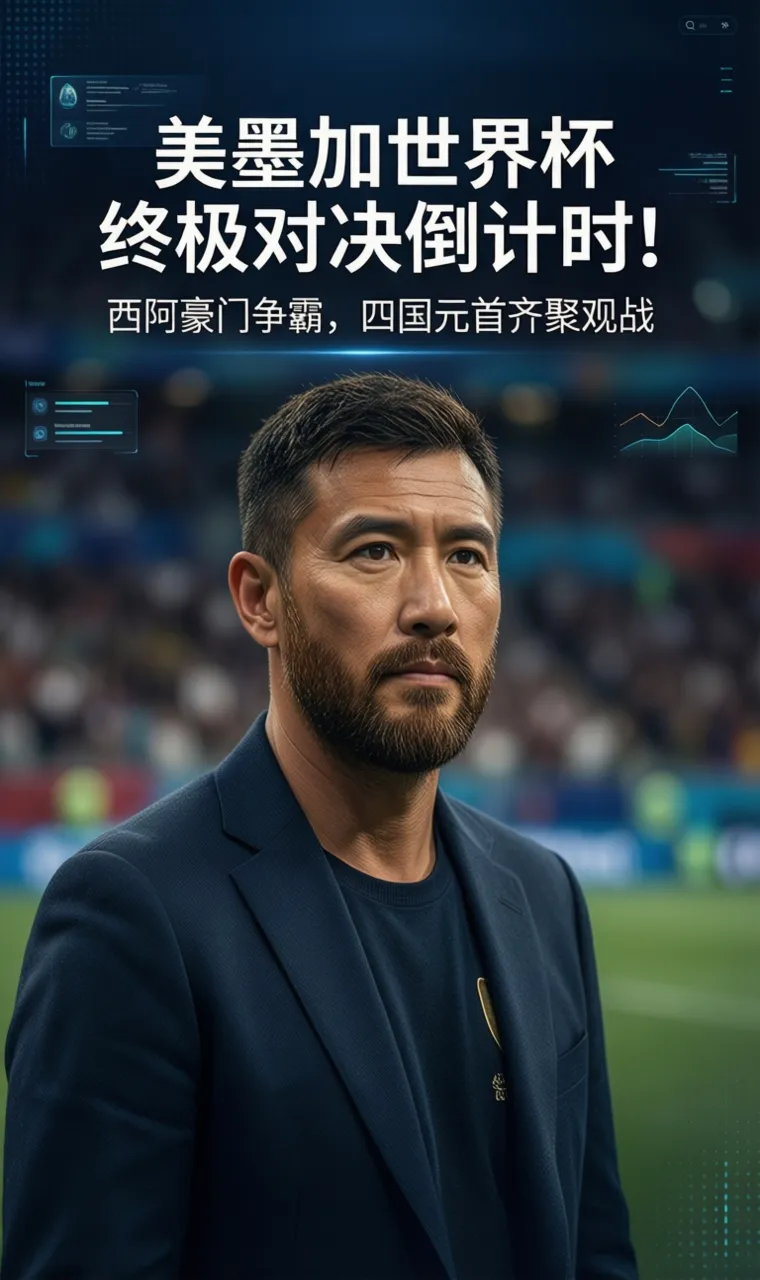 美墨加世界杯终极对决倒计时！西阿豪门争霸，四国元首齐聚观战