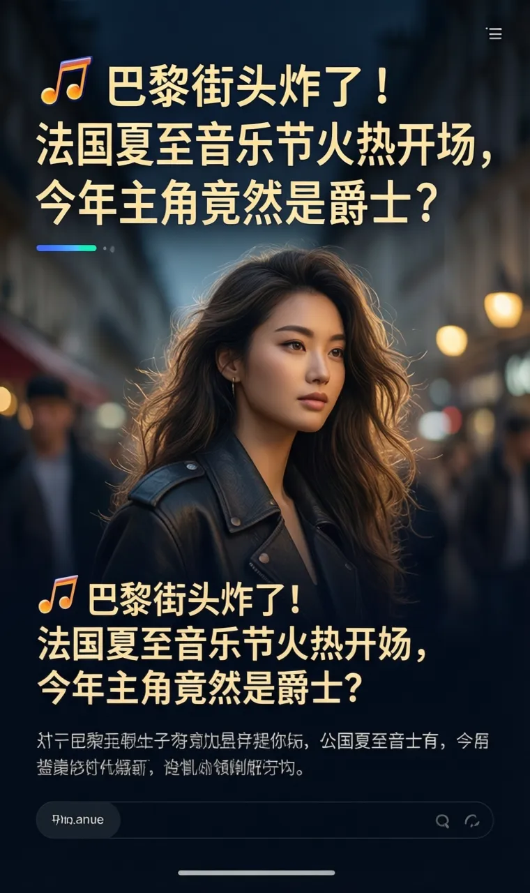 🎷 巴黎街头炸了！法国夏至音乐节火热开场，今年主角竟然是爵士？