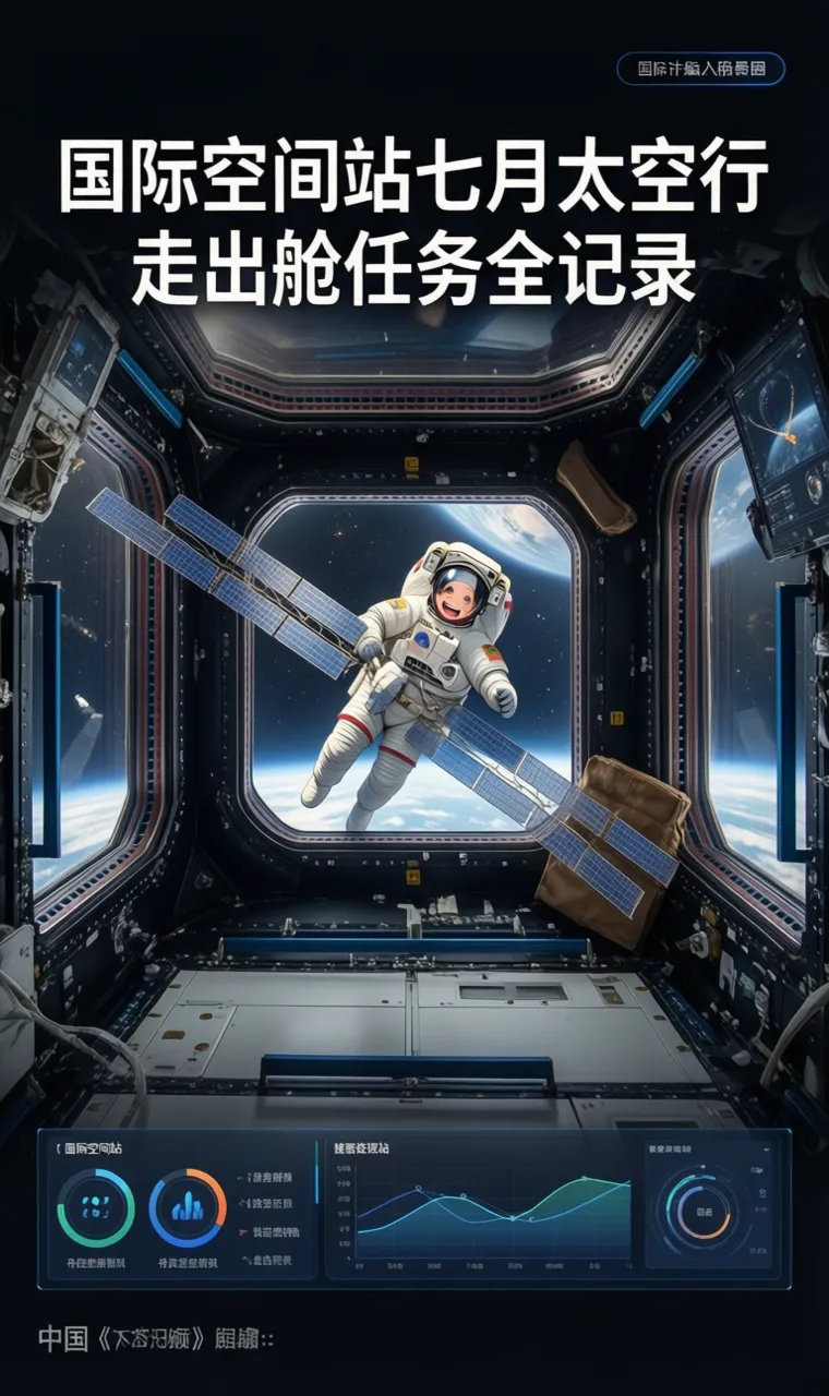 国际空间站七月太空行走出舱任务全记录