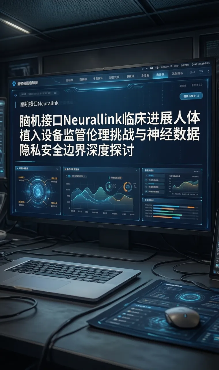 脑机接口Neuralink临床进展人体植入设备监管伦理挑战与神经数据隐私安全边界深度探讨