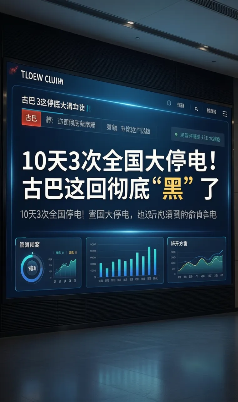 10天3次全国大停电！古巴这回彻底