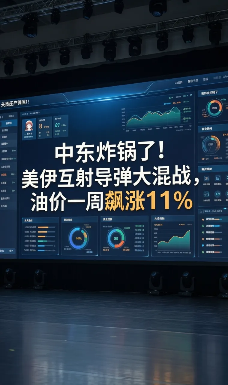 中东炸锅了！美伊互射导弹大混战，油价一周飙涨11%