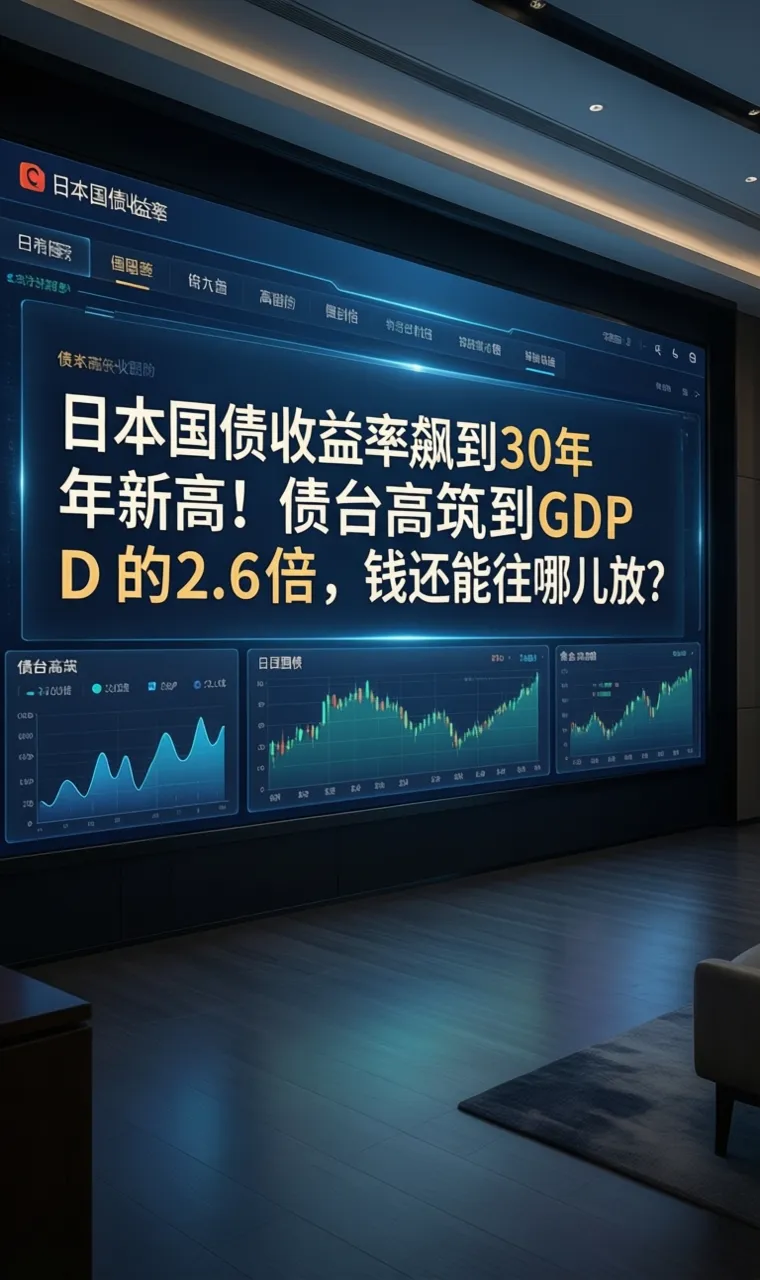 日本国债收益率飙到30年新高！债台高筑到GDP的2.6倍，钱还能往哪儿放？