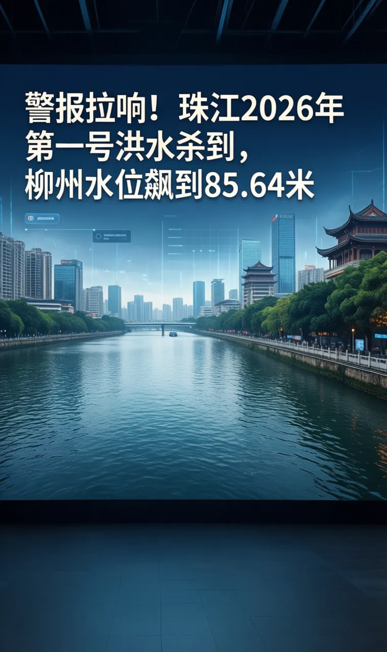 警报拉响！珠江2026年第一号洪水杀到，柳州水位飙到85.64米
