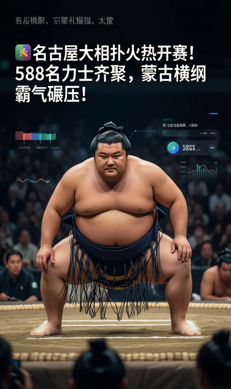 🏟️ 名古屋大相扑火热开赛！588名力士齐聚，蒙古横纲霸气碾压！