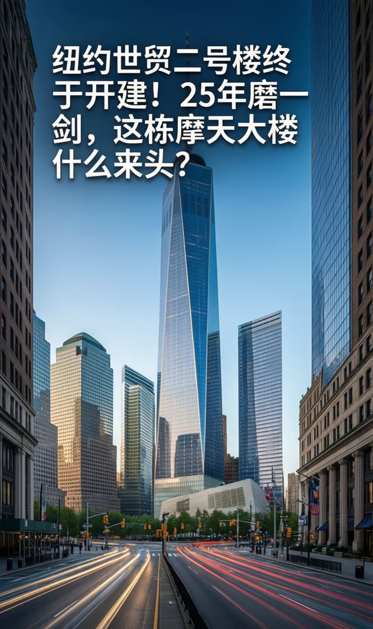 纽约世贸二号楼终于开建！25年磨一剑，这栋摩天大楼什么来头？