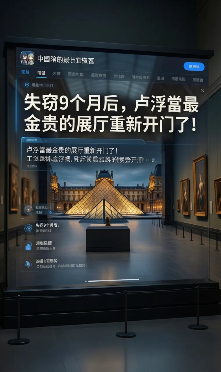 失窃9个月后，卢浮宫最金贵的展厅重新开门了！