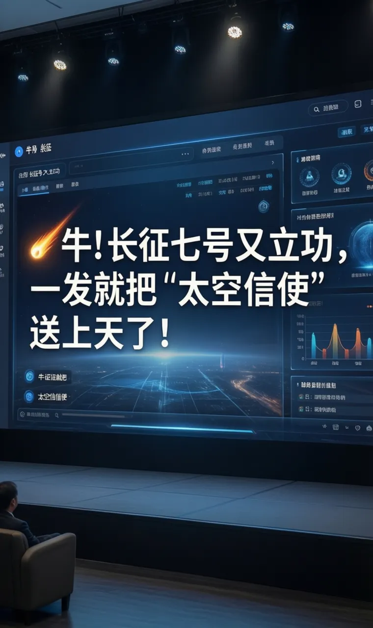 🚀 牛！长征七号又立功，一发就把