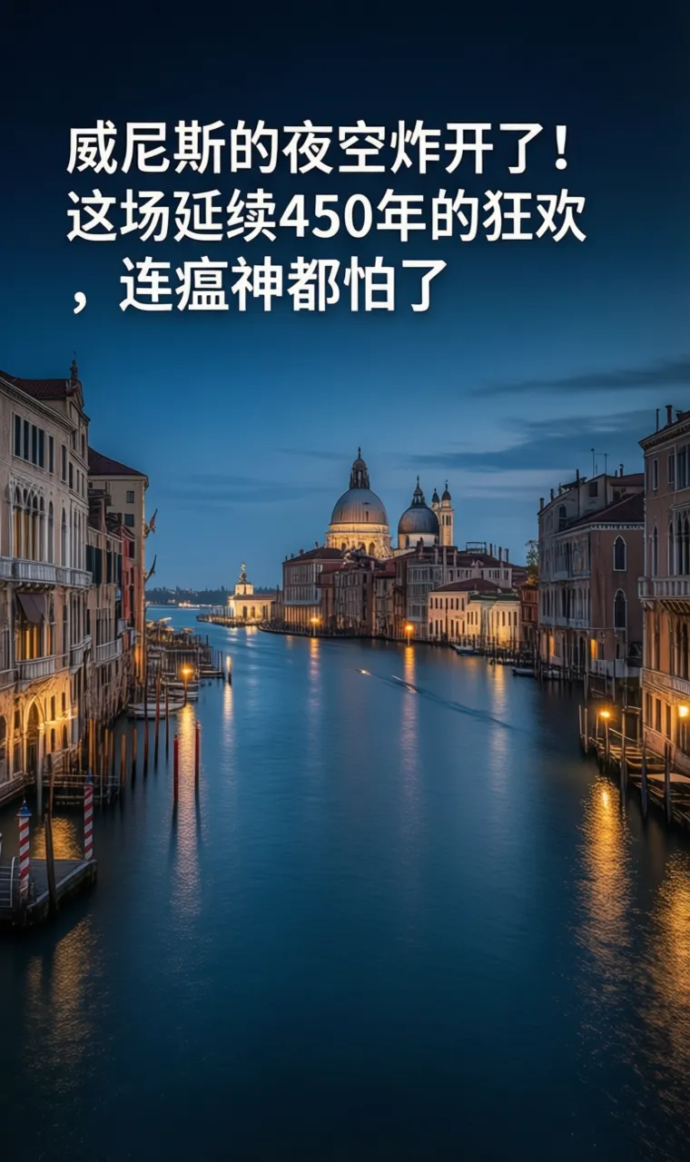 威尼斯的夜空炸开了！这场延续450年的狂欢，连瘟神都怕了
