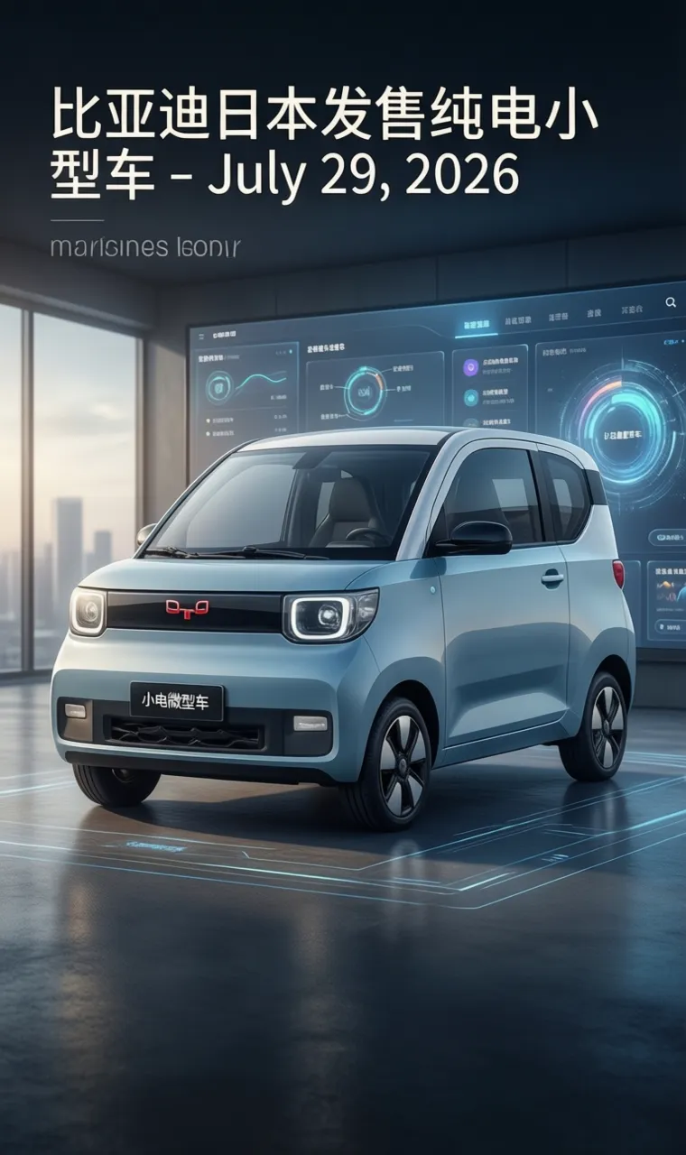 比亚迪日本发售纯电微型车 - July 29, 2026