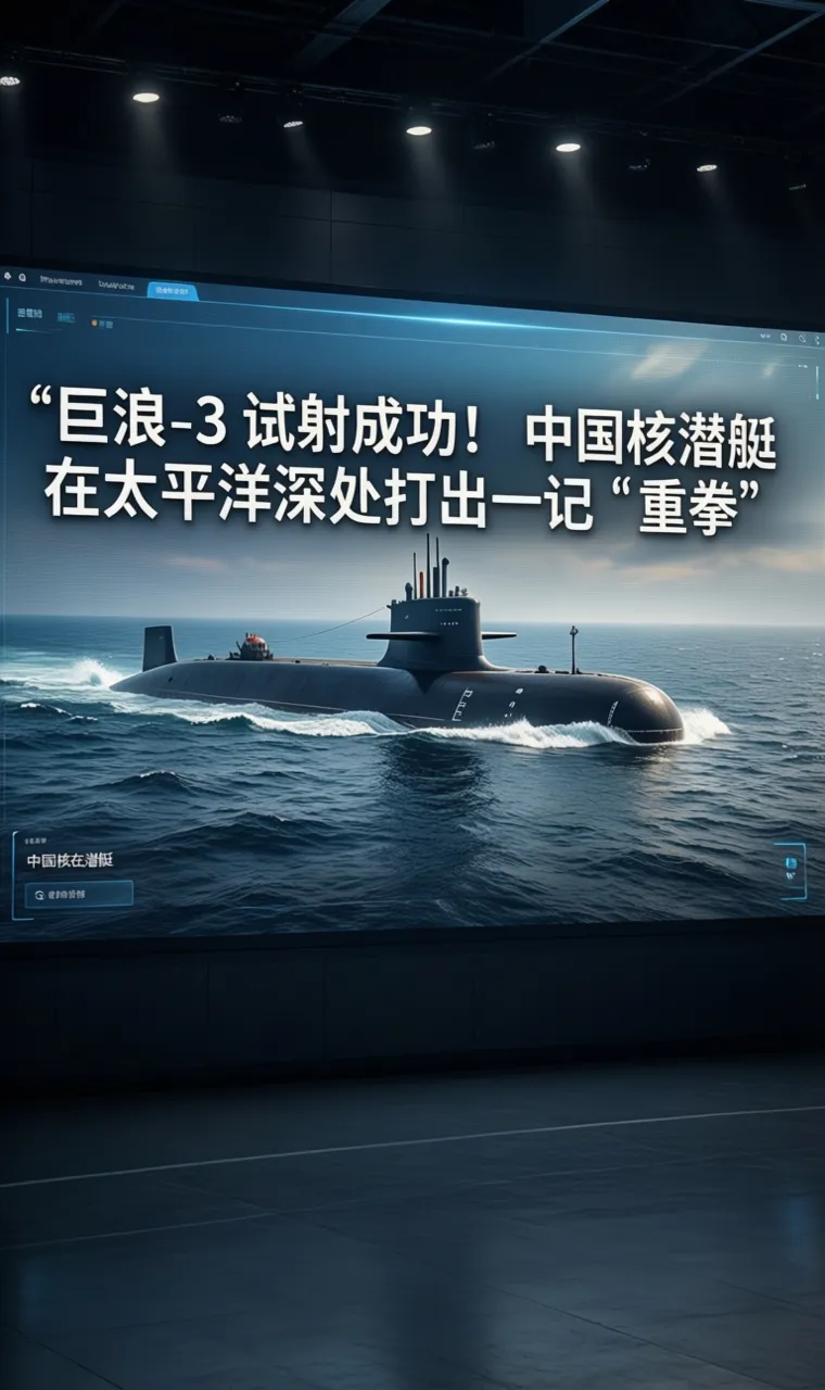 巨浪-3 试射成功！中国核潜艇在太平洋深处打出一记