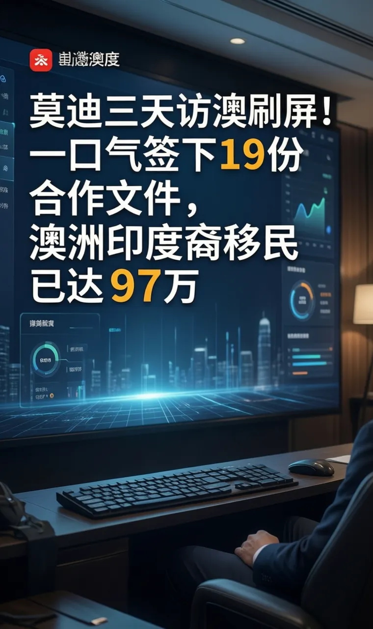莫迪三天访澳刷屏！一口气签下19份合作文件，澳洲印度裔移民已达97万