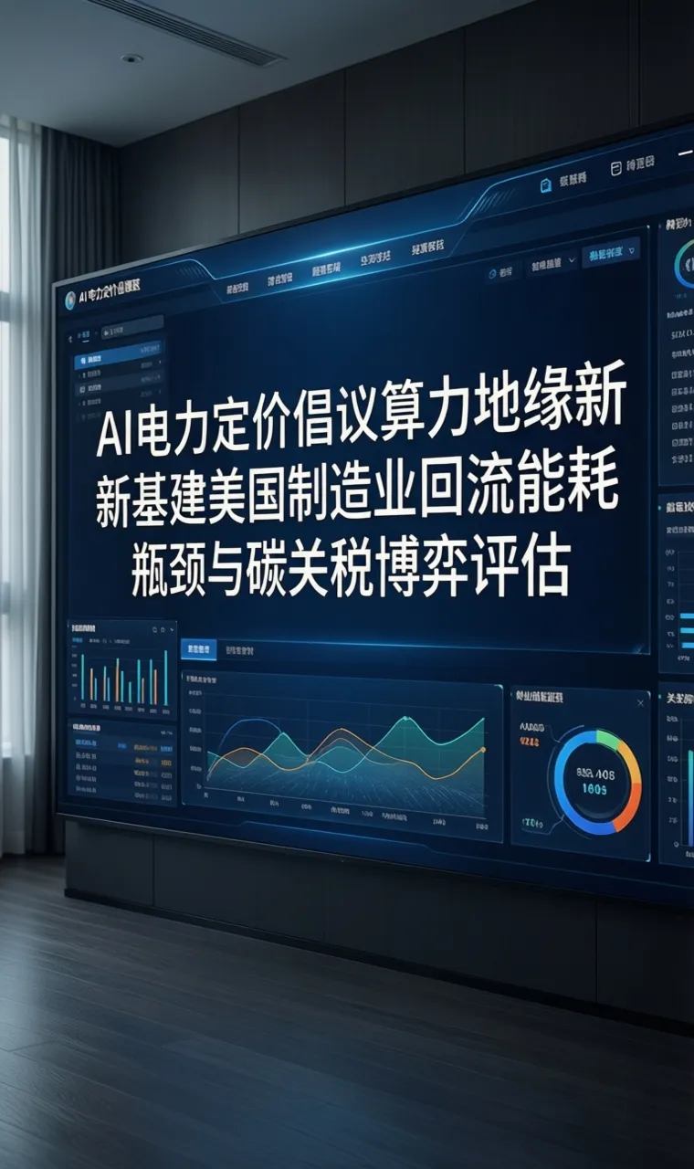 AI电力定价倡议算力地缘新基建美国制造业回流能耗瓶颈与碳关税博弈评估