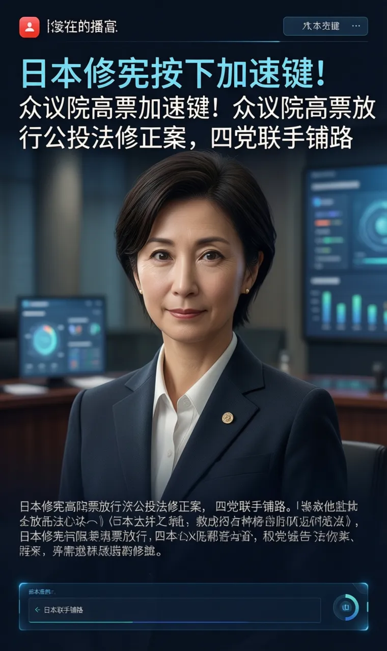 日本修宪按下加速键！众议院高票放行公投法修正案，四党联手铺路