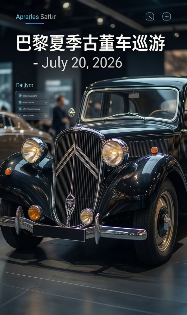 巴黎夏季古董车巡游 - July 20, 2026