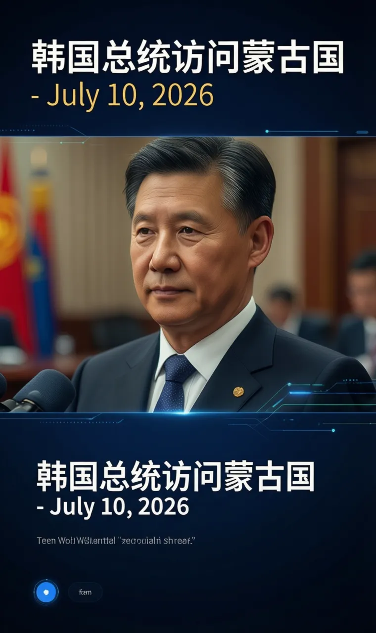 韩国总统访问蒙古国 - July 10, 2026