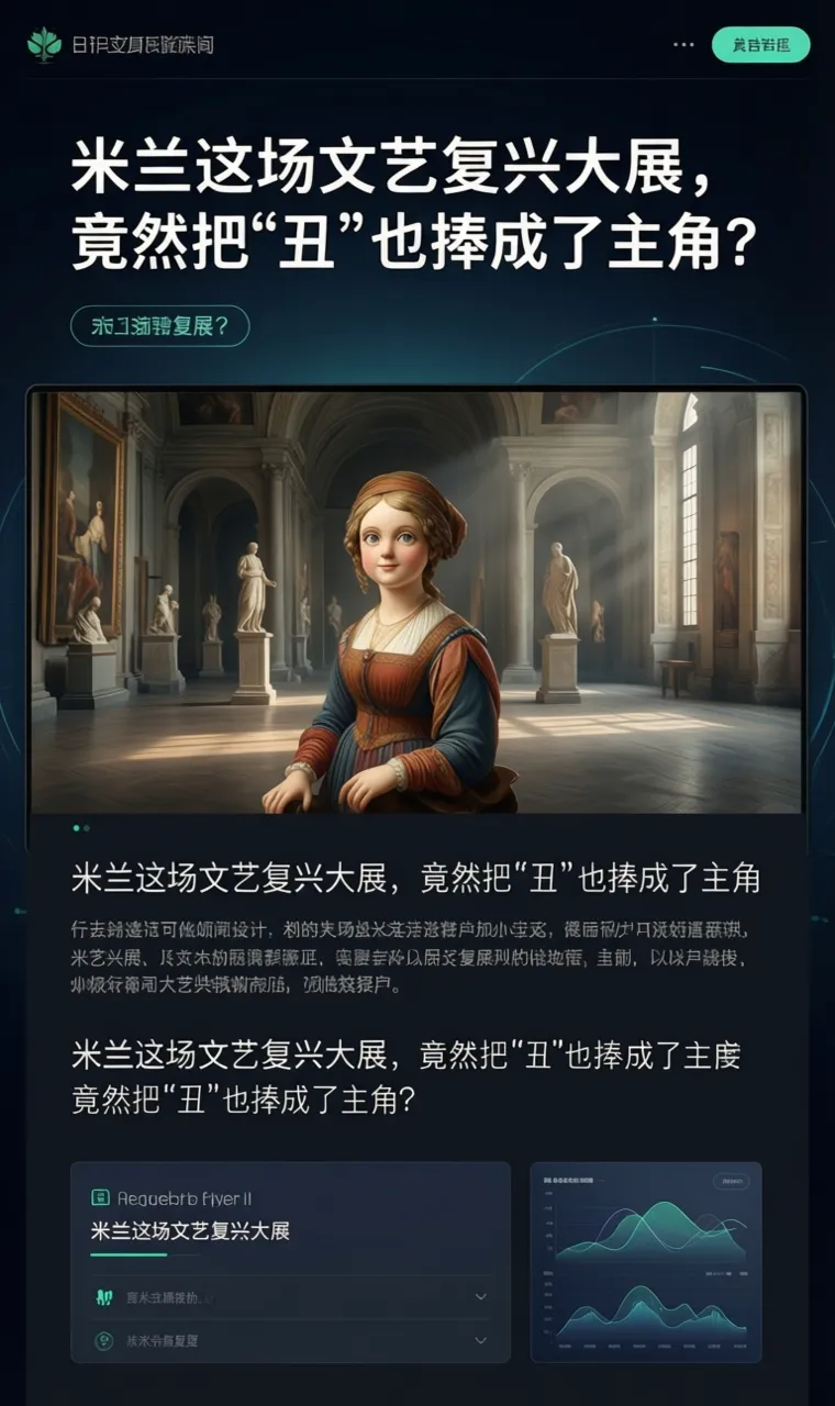 米兰这场文艺复兴大展，竟然把