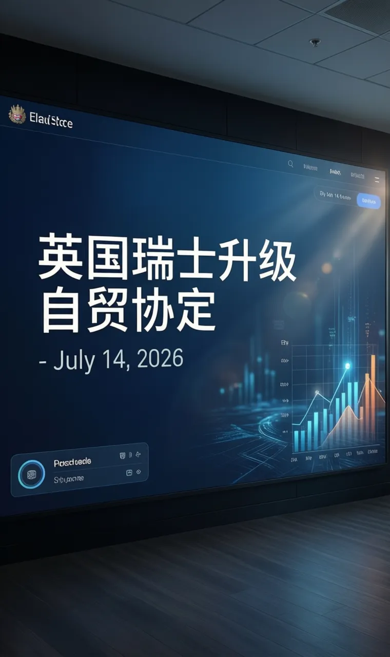 英国瑞士升级自贸协定 - July 14, 2026
