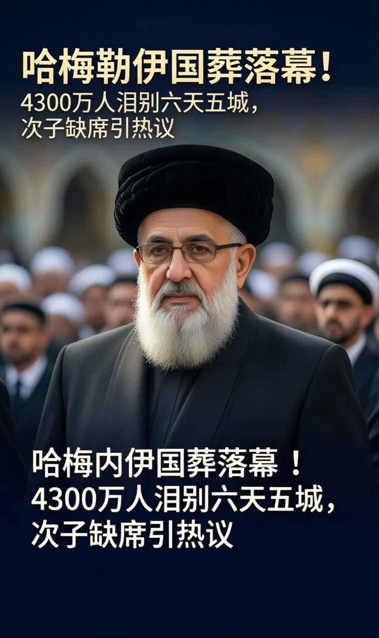 哈梅内伊国葬落幕！4300万人泪别六天五城，次子缺席引热议