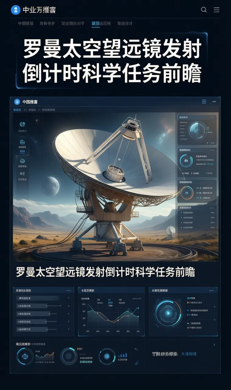 罗曼太空望远镜发射倒计时科学任务前瞻