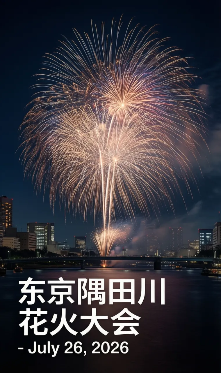 东京隅田川花火大会 - July 26, 2026