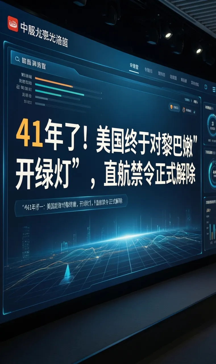 41年了！美国终于对黎巴嫩