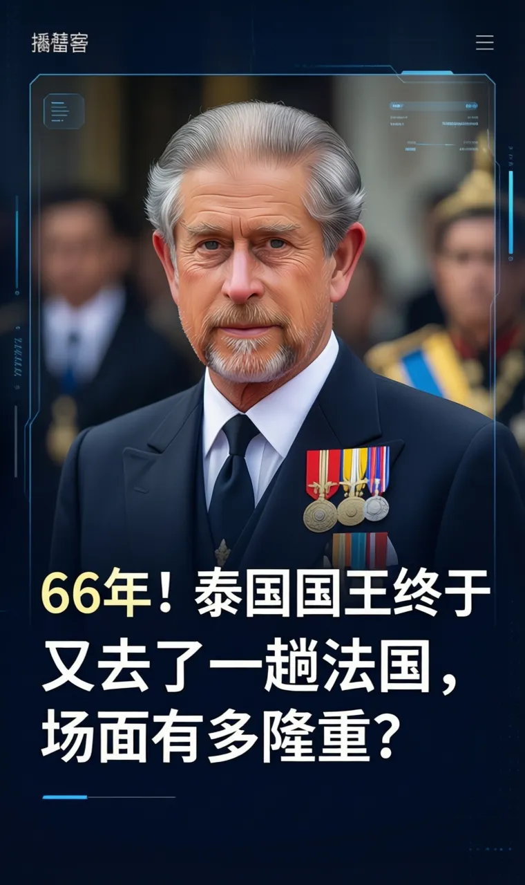 66年！泰国国王终于又去了一趟法国，场面有多隆重？