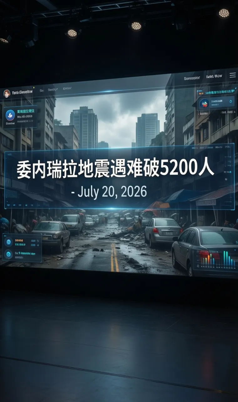 委内瑞拉地震遇难破5200人 - July 20, 2026