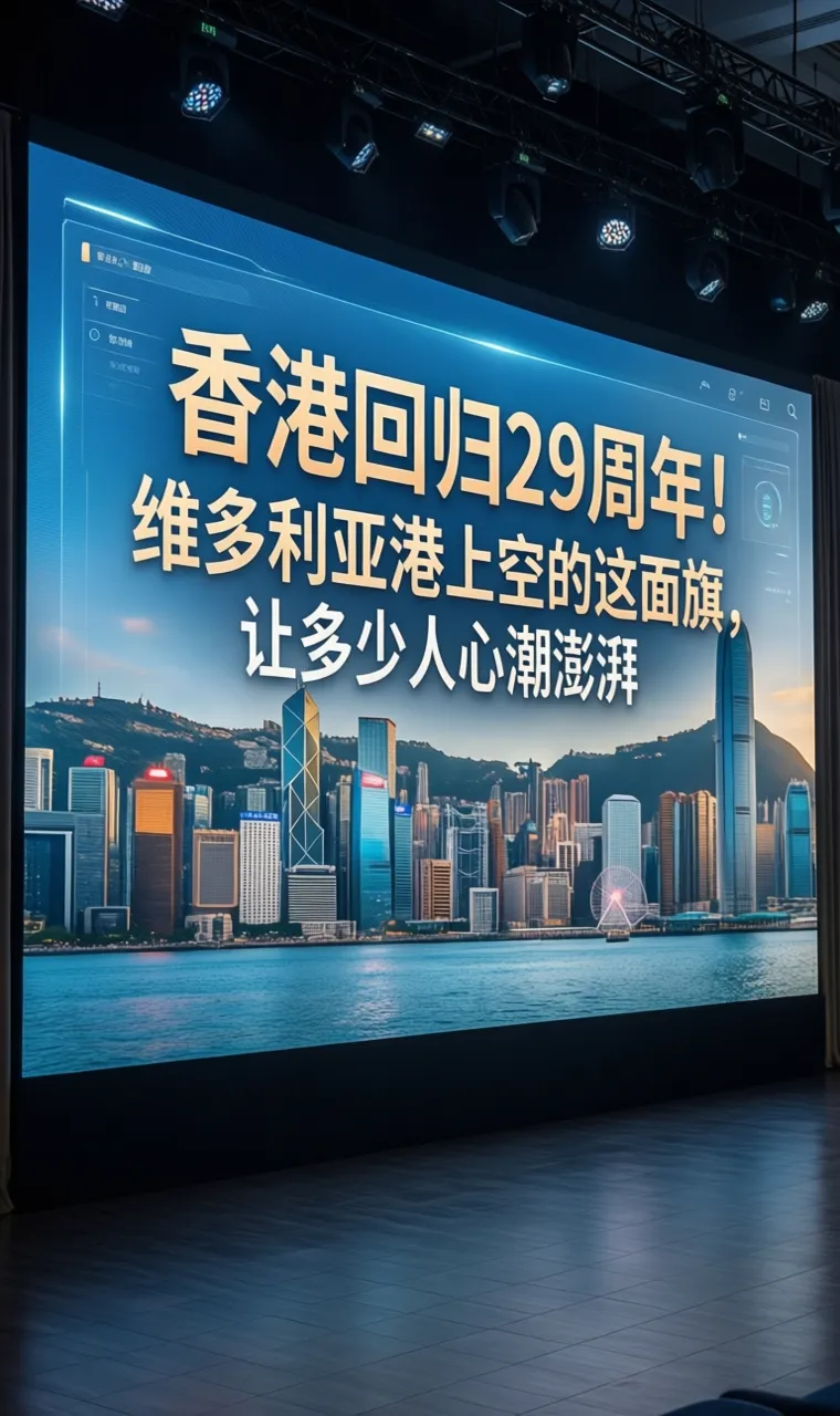 香港回归29周年！维多利亚港上空的这面旗，让多少人心潮澎湃