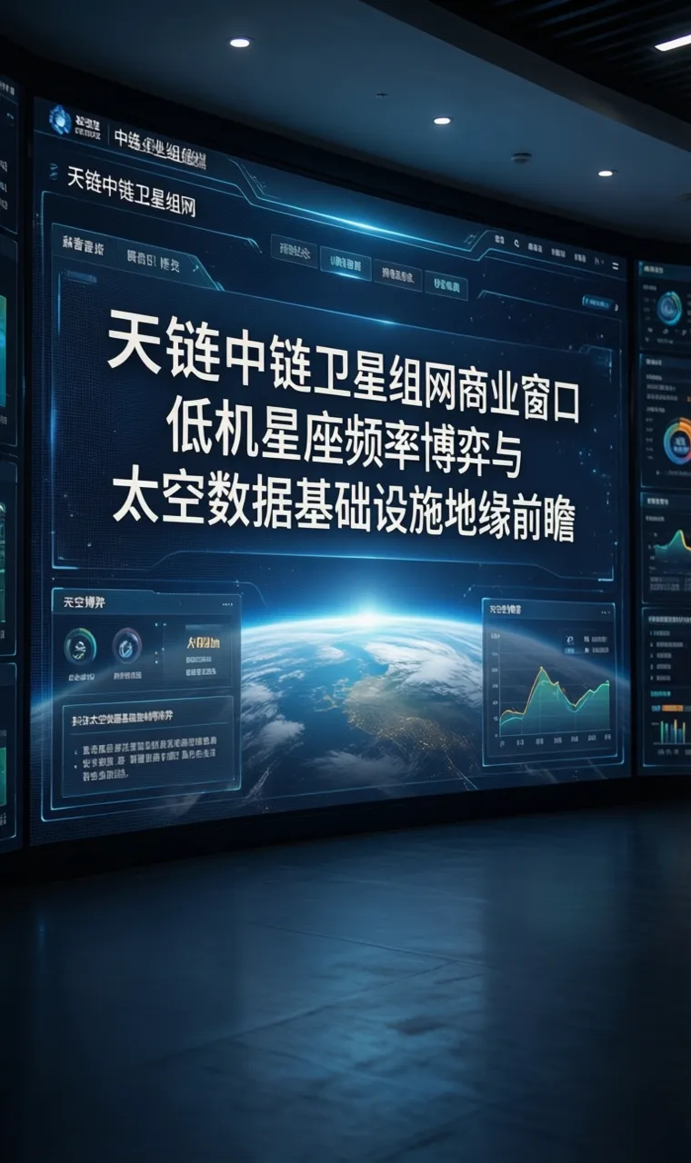 天链中继卫星组网商业窗口低轨星座频率博弈与太空数据基础设施地缘前瞻