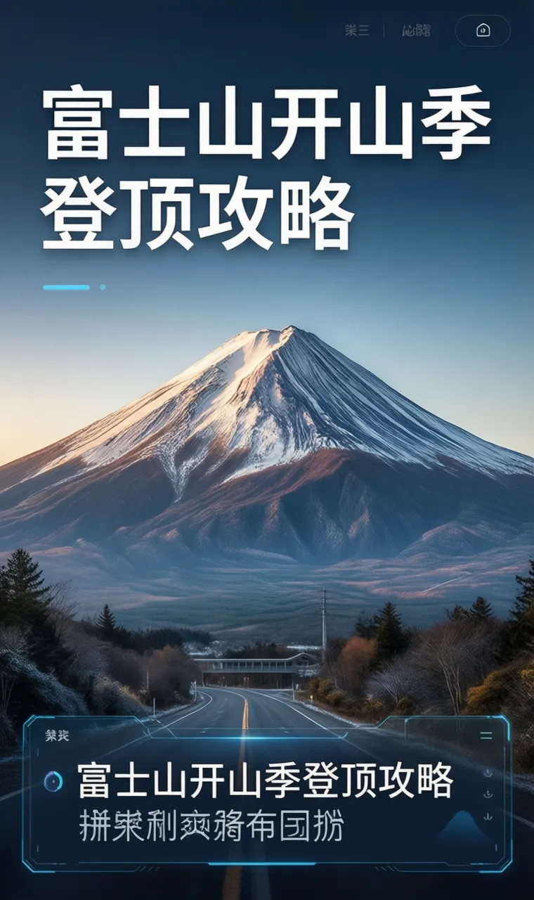 富士山开山季登顶攻略