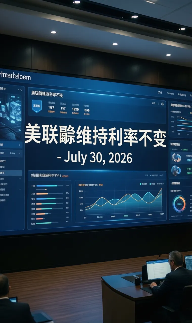 美联储维持利率不变 - July 30, 2026