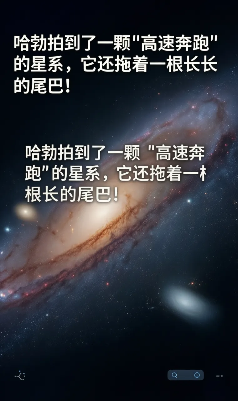 哈勃拍到了一颗