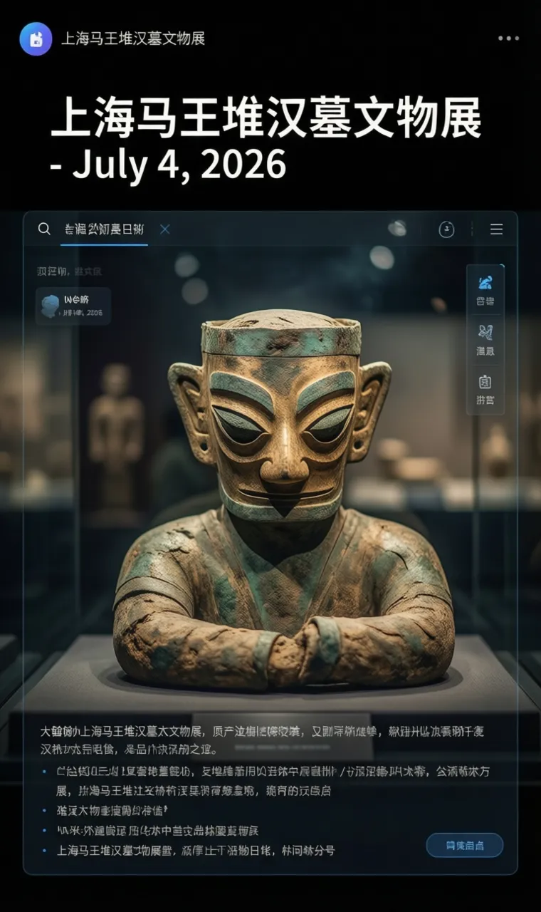 上海马王堆汉墓文物展 - July 4, 2026