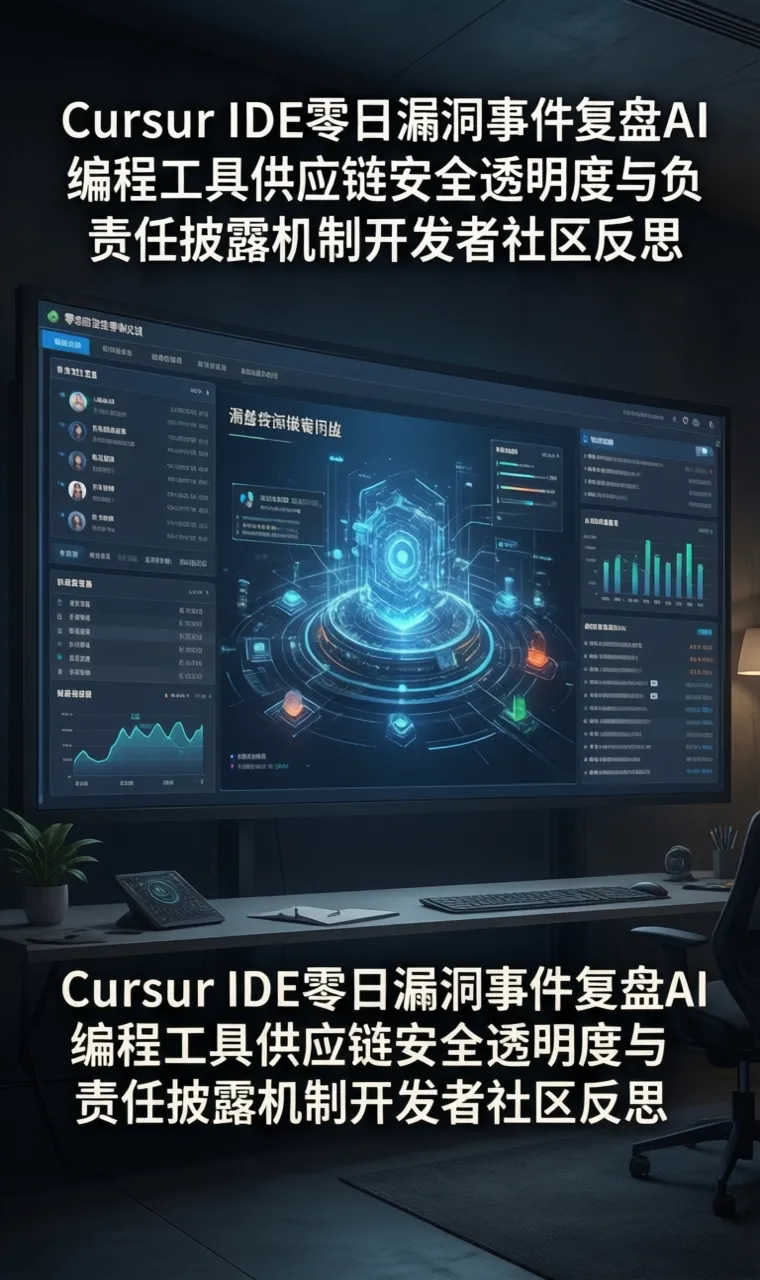 Cursor IDE零日漏洞事件复盘AI编程工具供应链安全透明度与负责任披露机制开发者社区反思
