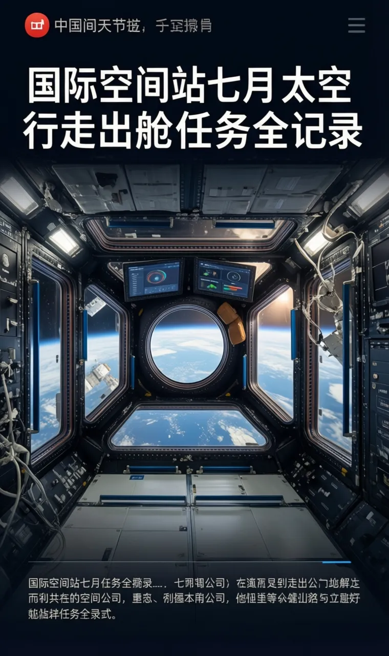 国际空间站七月太空行走出舱任务全记录