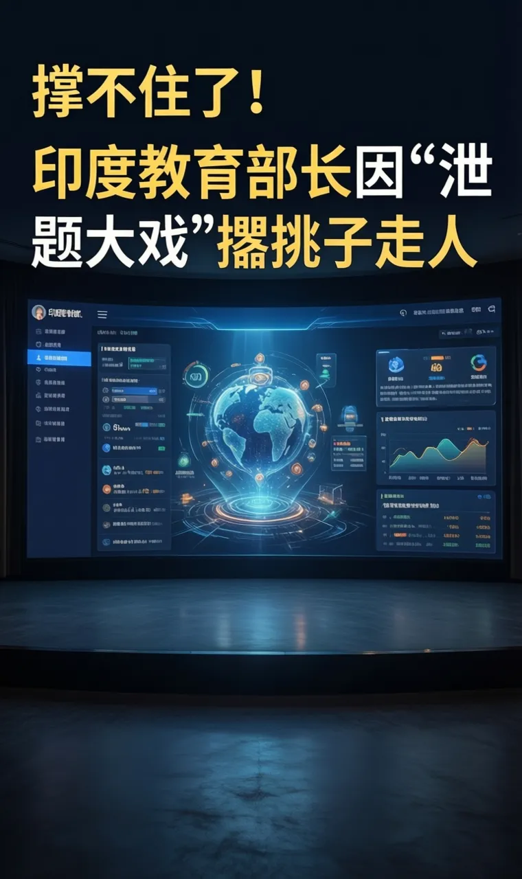 撑不住了！印度教育部长因
