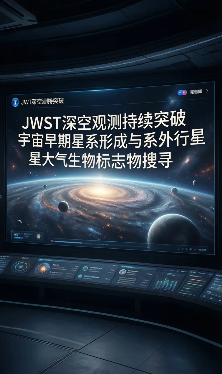 JWST深空观测持续突破宇宙早期星系形成与系外行星大气生物标志物搜寻