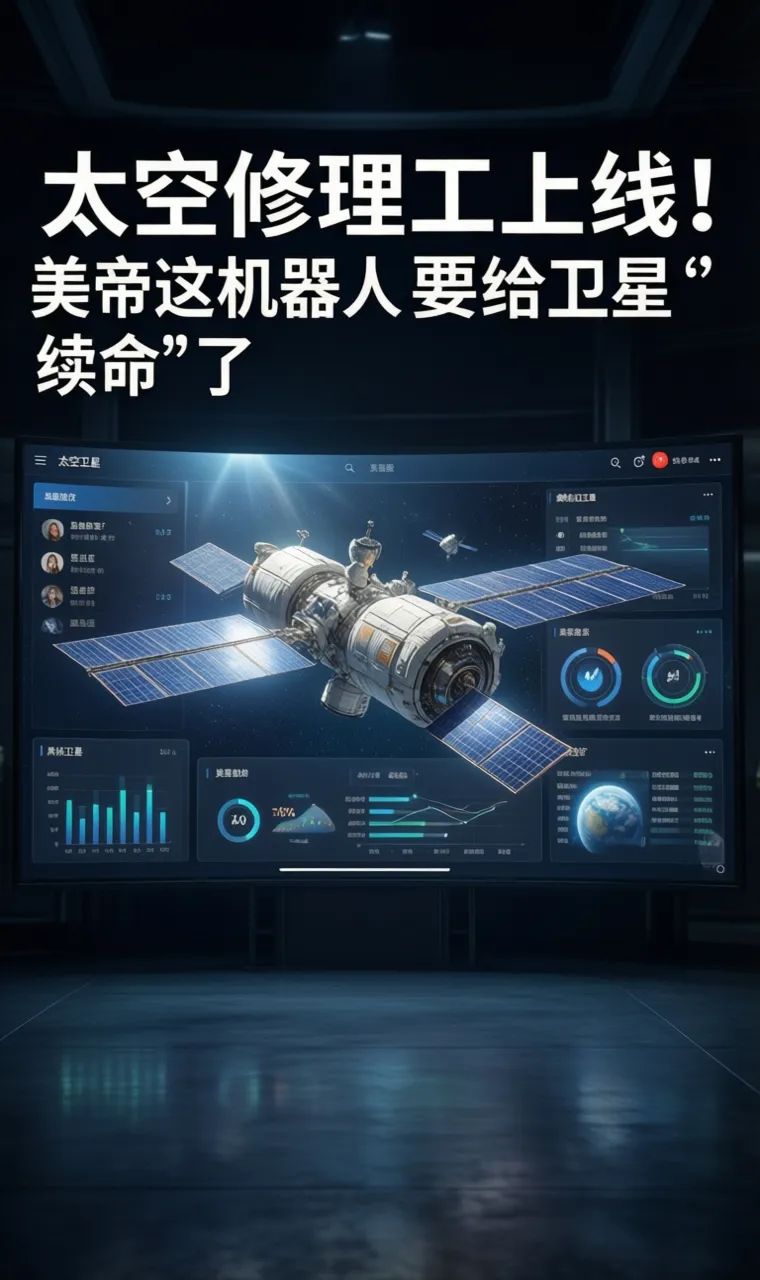 太空修理工上线！美帝这机器人要给卫星