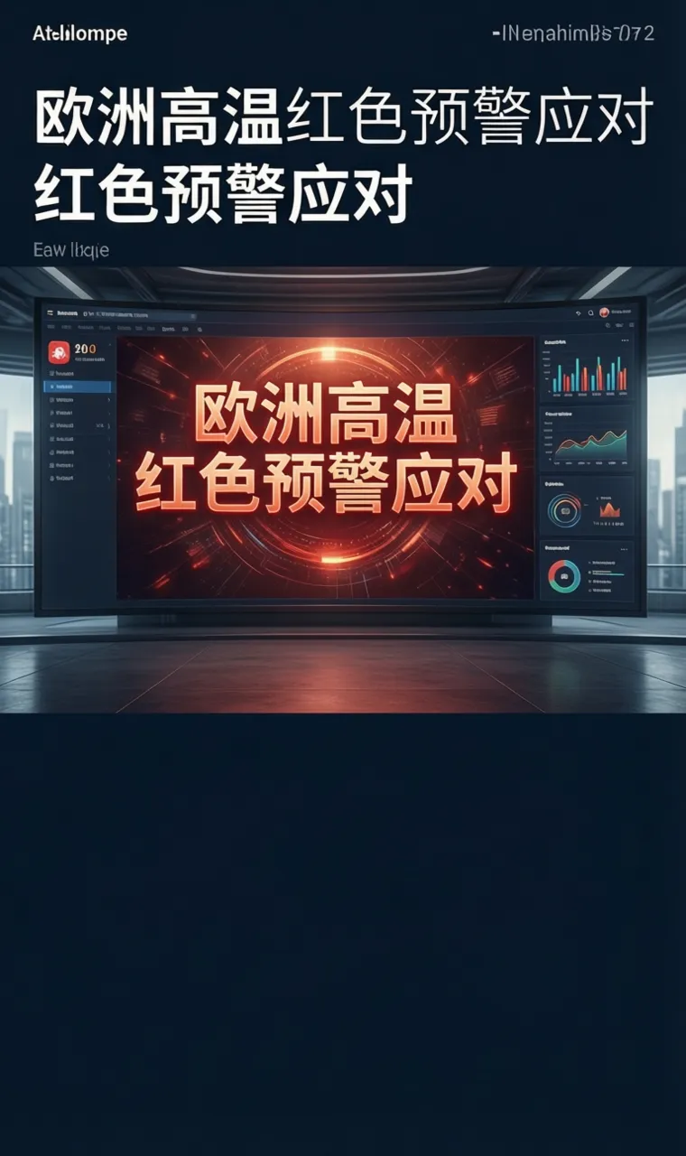 欧洲高温红色预警应对