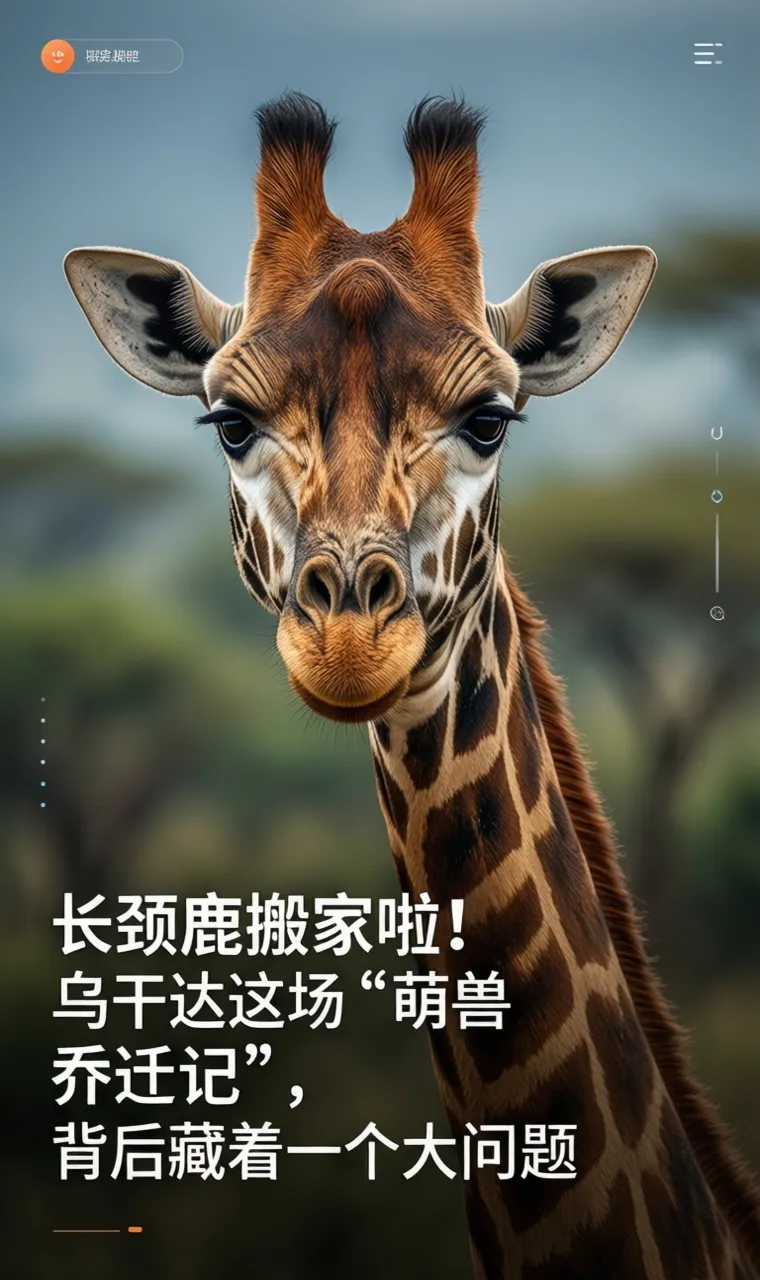 长颈鹿搬家啦！乌干达这场