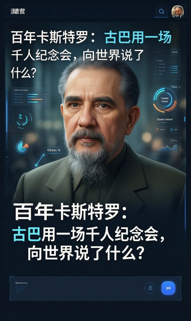 百年卡斯特罗：古巴用一场千人纪念会，向世界说了什么？