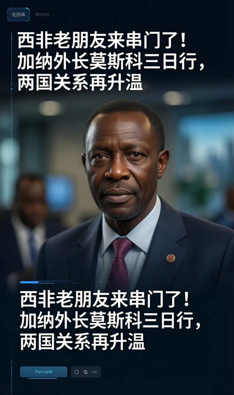 西非老朋友来串门了！加纳外长莫斯科三日行，两国关系再升温