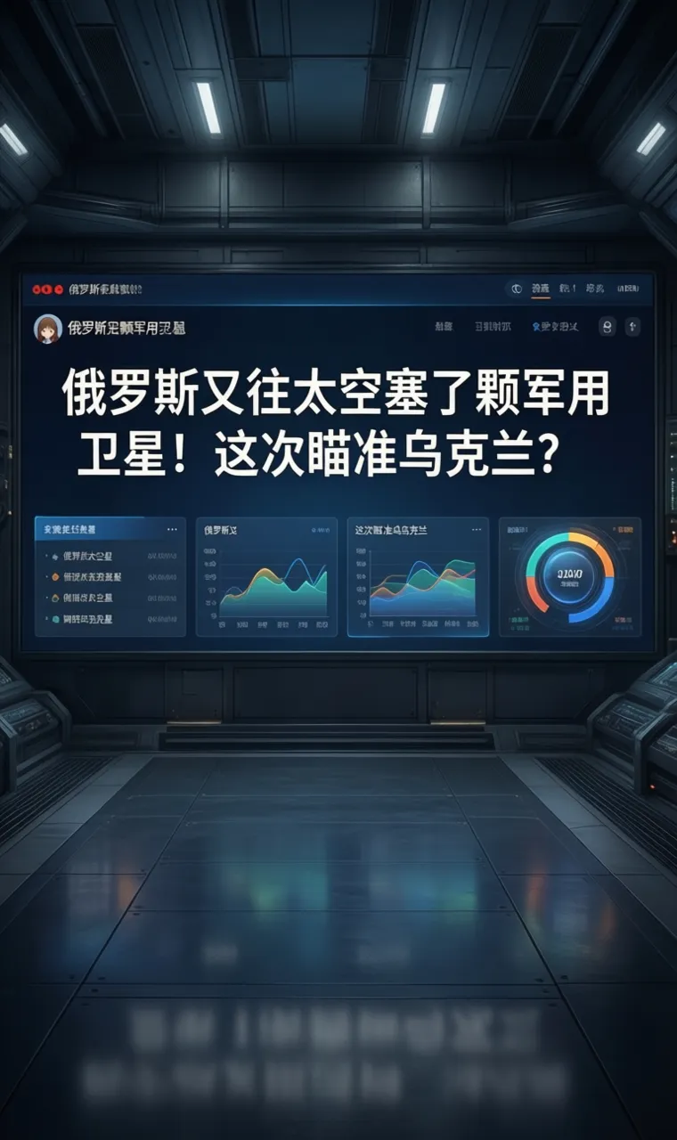 俄罗斯又往太空塞了颗军用卫星！这次瞄准乌克兰？