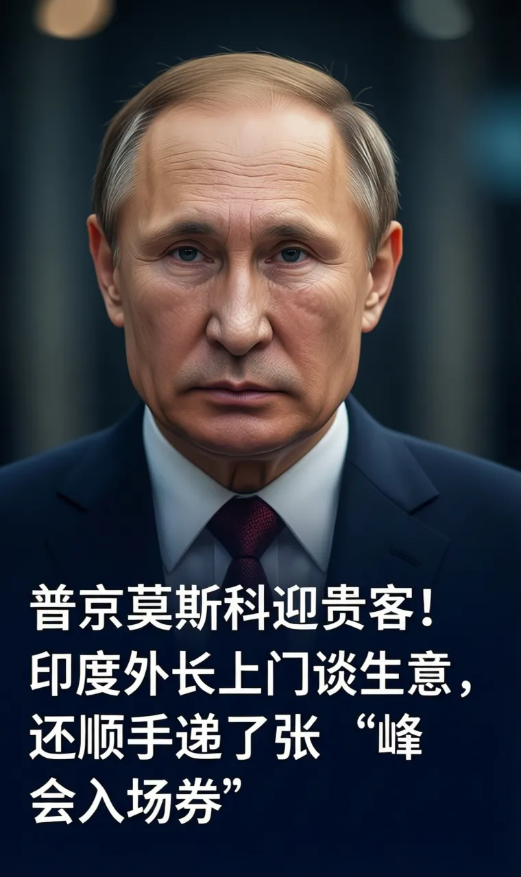 普京莫斯科迎贵客！印度外长上门谈生意，还顺手递了张